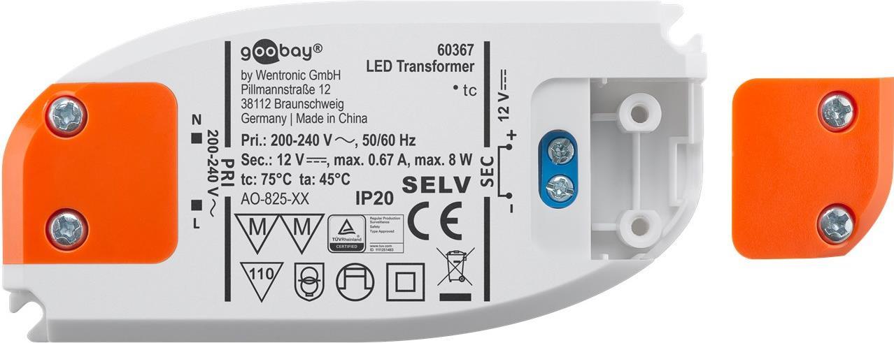 Goobay LED-Trafo 12 V/8 W (60367)