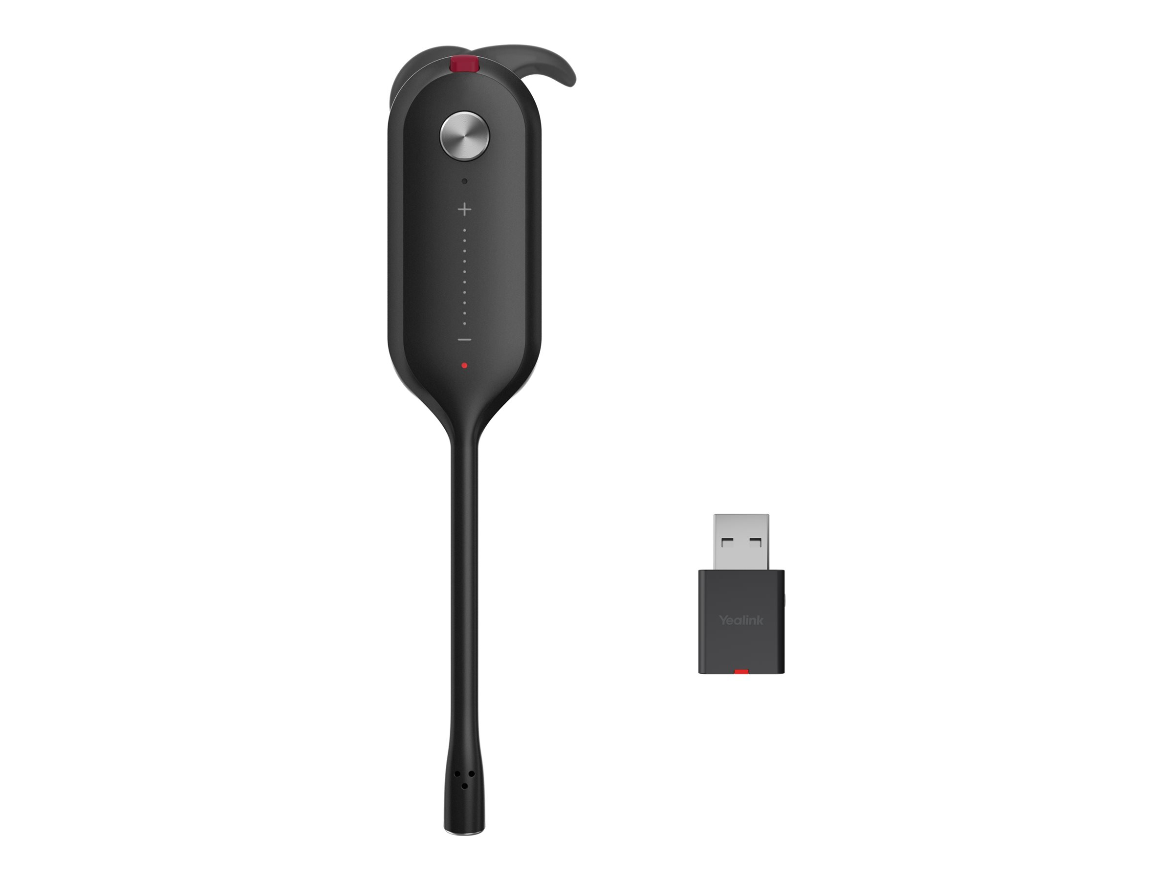 Yealink WH63 Portable UC DECT-Headset USB kabellos 120 m Reichweite Schwarz