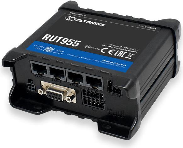 Teltonika RUT955 WLAN-Router Schnelles Ethernet 3G 4G Schwarz (RUT955T033B0)