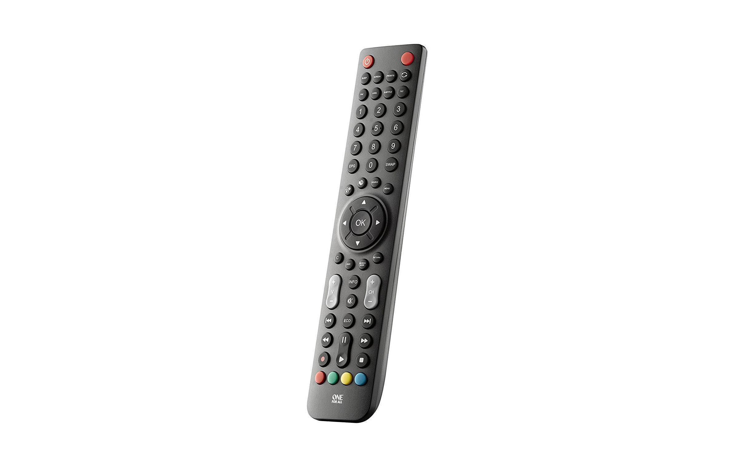 One for All URC1921 Sharp TV Ersatzfernbedienung Schwarz