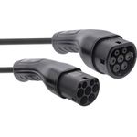 InLine EV Autoladekabel 11 kW Typ 2 3-phasig 10 m für Elektrofahrzeuge (geöffnet)
