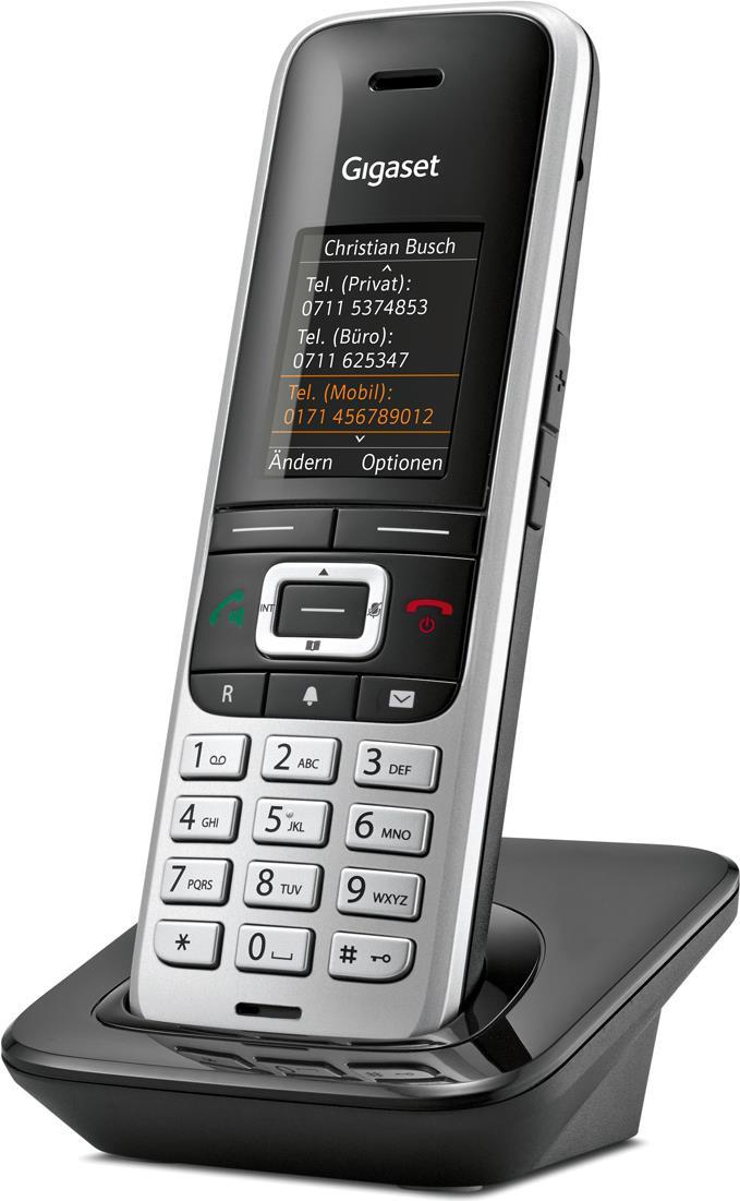 GIGASET Premium 100HX 1.8"  4,6 cm TFT Farbdisplay Telefonbuch Freisprechen Headset Anschluss für DECT Basisstationen und Router (S30852H2669 B111)