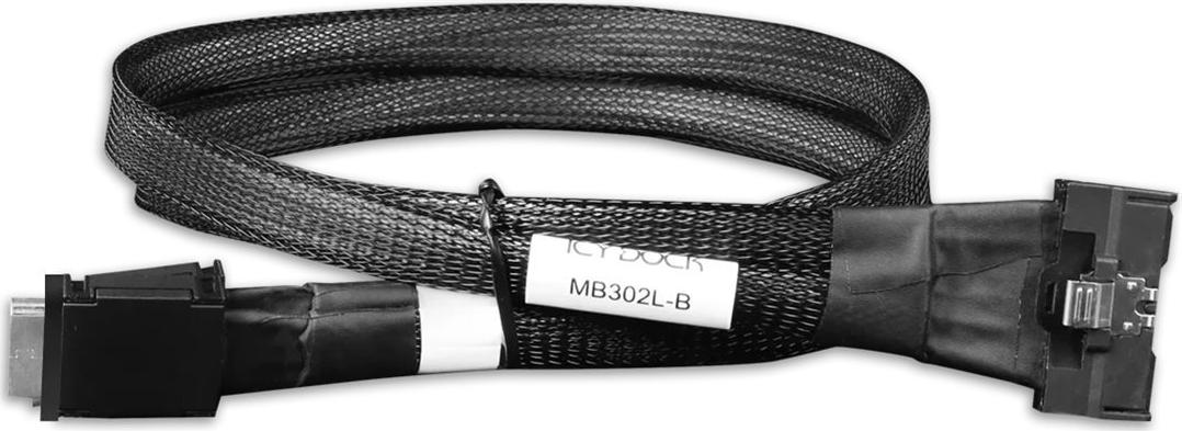 IcyDock MCIO 8i 74 pin SFF-TA-1016 to 2 x OCulink 42 pin 4i (MB302L-B)