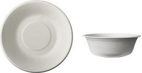 PAPSTAR Zuckerrohr-Schale "pure", rund, 680 ml, weiß hergestellt aus nachwachsenden Rohstoffen, kompostierbar, - 1 Stück (89760)