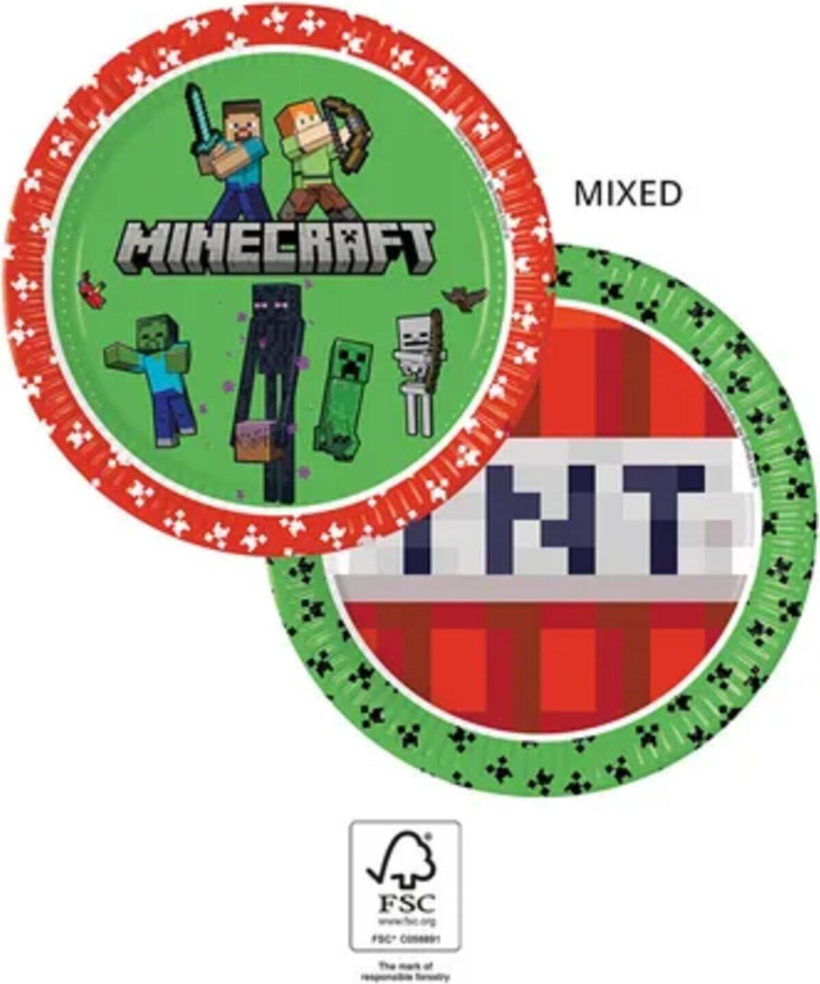 Procos Minecraft-Party Pappteller (95441)