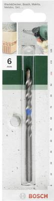 Bosch Accessories 2609255405 Hartmetall Beton-Spiralbohrer 6 mm Zylinderschaft 1 St.