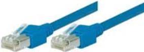 Dätwyler Patchkabel S/UTP, Cat 5e, blau, 3.0 m hochflexibel, mit Hirosesteckern TM11 (71903B)