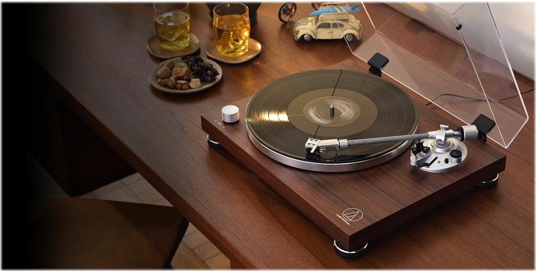 Audio-Technica AT-LPW50BTRW Plattenspieler Braun, Rosewood