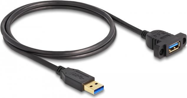 DeLOCK 87855 USB Kabel 1 m USB 3.2 Gen 1 (3.1 Gen 1) USB A Schwarz (87855)