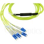 Kompatibles Dell EMC CBL-MPO12-4LC-SMF-5M BlueOptics LWL Breakout Patchkabel, MPO/UPC, 4xDuplex LC/UPC, 5 Meter, Singlemode E9/125µm, G.657.A1, MPO Einfügedämpfung: unter 0.3dB, LC Einfügedämpfung: unter 0.2dB, Markenfaser, 3.0mm LSZH gelb, 8 Kerne und MP (CBL-MPO12-4LC-SMF-5M-BO)