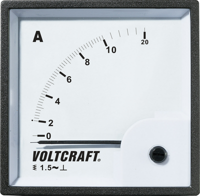 Voltcraft AM-72X72/10A Analog-Einbaumessgerät AM-72X72/10A 10 A Dreheisen (AM-72X72/10A)