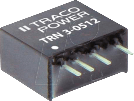 TRACO TRN 3-1212 - DC/DC-Wandler TRN, 3 W, 12 V, 250 mA, SIL (TRN 3-1212)