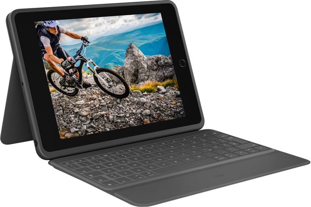 Logitech Rugged Folio Tastatur und Foliohülle QWERTY Spanisch Graphite