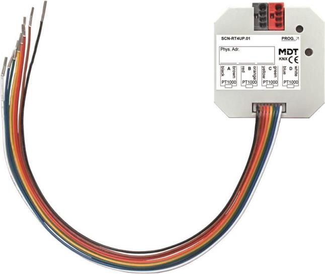 MDT SCN-RT4UP.01 Temperaturregler/Sensor 4fach UP (SCN-RT4UP.01)