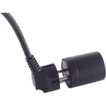 S/CONN maximum connectivity Fixadapter, Schweiz, CEE 7/7-SEV T12 , schwarz (09-02001)