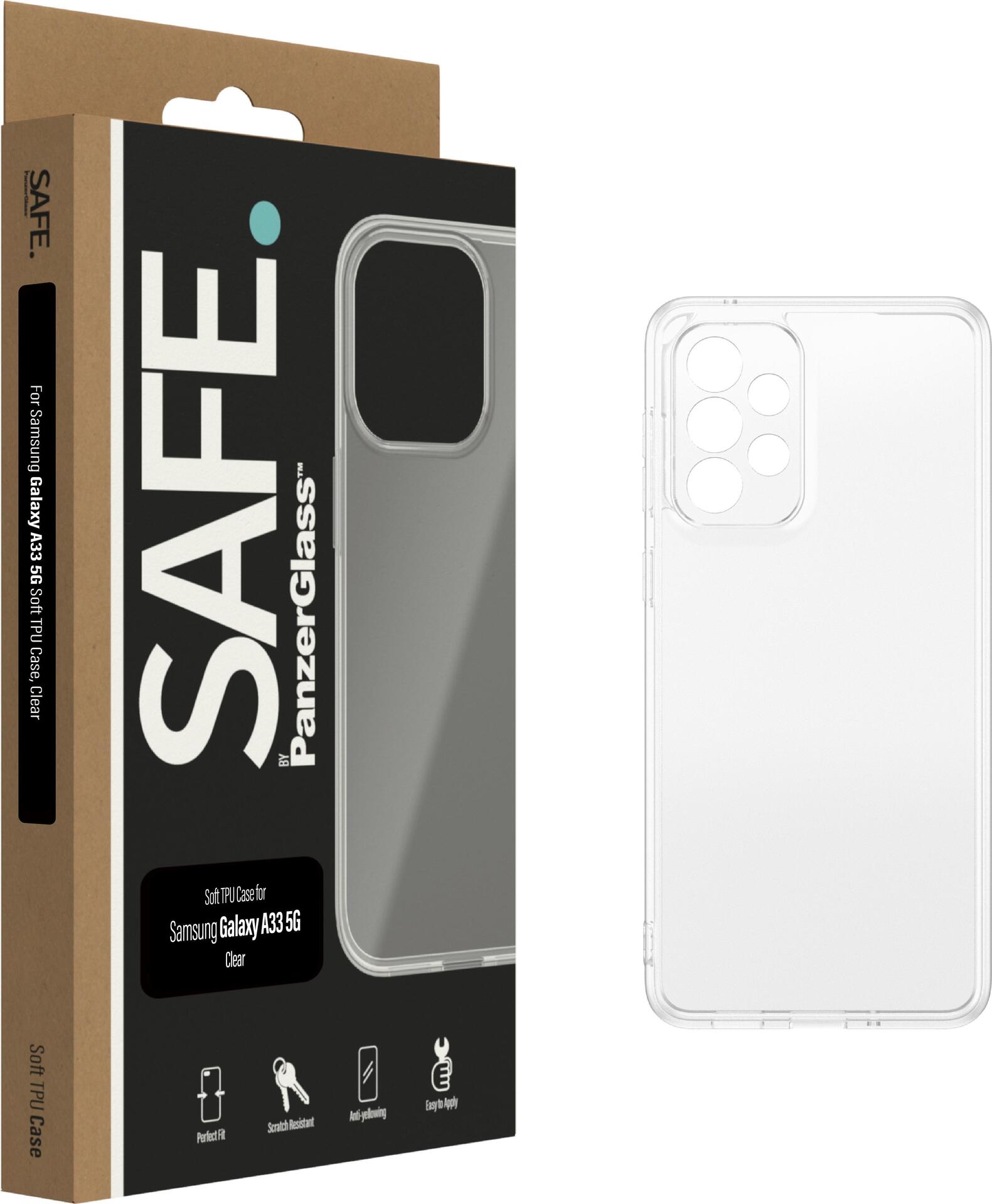 PanzerGlass SAFE. by ™ TPU Case Samsung for Galaxy A33 5G | Transparent (SAFE95307)