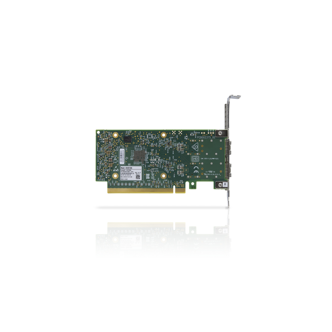 Mellanox ConnectX-6 Dx MCX623106AN-CDAT Netzwerkadapter 100 Gbps Dual-Port QSFP56 PCIe 4.0 x16 Grün