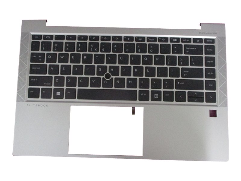 HP M07090-B31 Ersatztastatur Notebook International Englisch mit Hintergrundbeleuchtung Silber