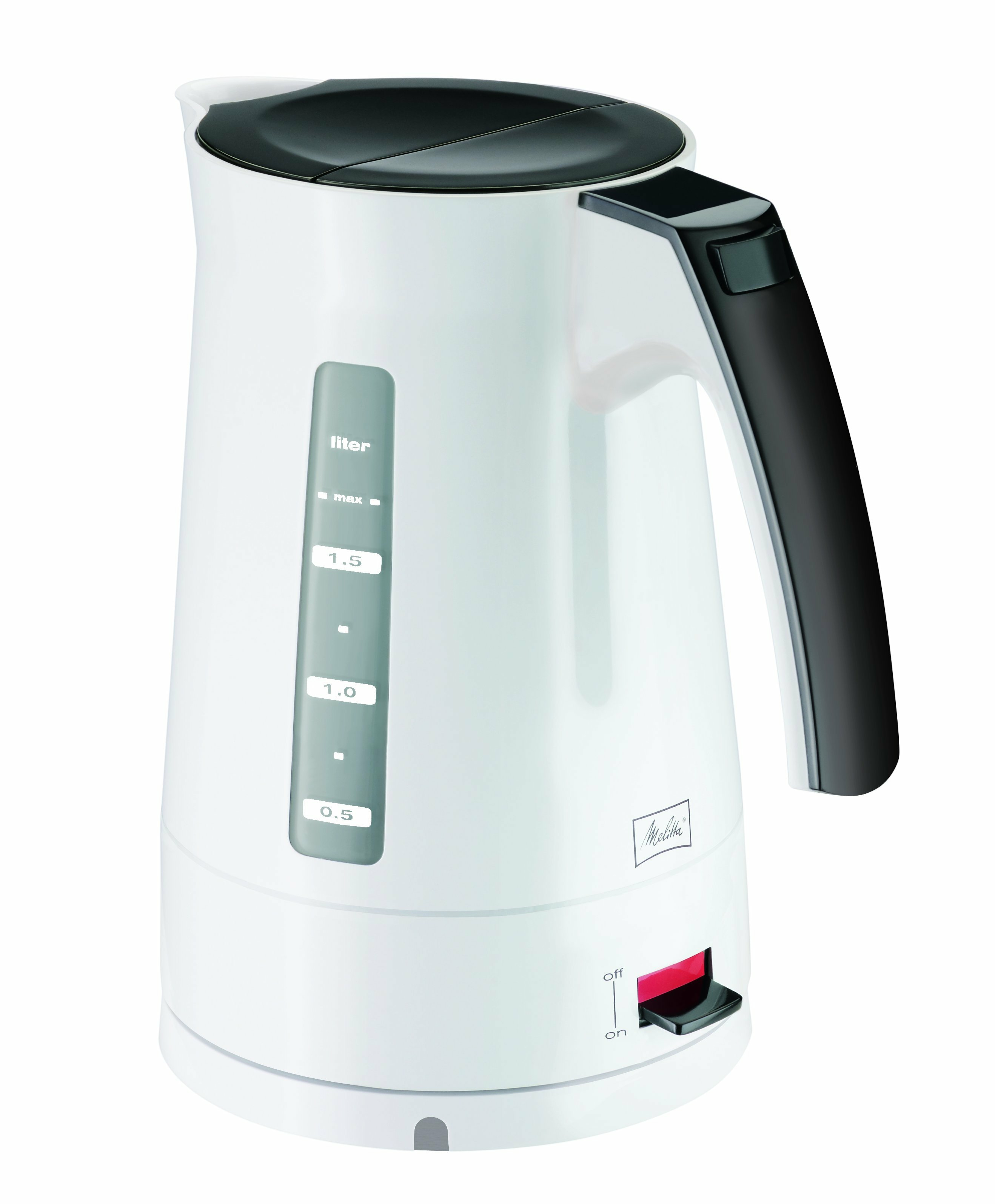 Melitta Enjoy Aqua Wasserkocher 1,7 l 2400 W Schwarz/Weiß