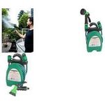 BRÜDER MANNESMANN Mini-Schlauchgarnitur, 10 m, grün mit 10 m PVC Schlauch 3/8", 2 Schnellkupplungen, - 1 Stück (M62100)