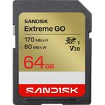SanDisk Extreme GO SDXC 64 GB UHS-I Speicherkarte (170 MB/s Lesen, V30, 4K)