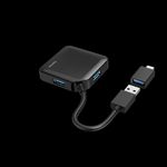 Hama USB-A-Hub, 4 Ports, USB 3.0, 5 Gbit/s, inkl. USB-C Adapter (00200116)