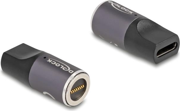 Delock Adapter für Notebook Ladekabel USB Type-C Buchse zu magnetischem 8 Pin (80782)