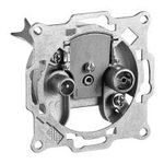 Wentronic Goobay 2-Loch Antennen-Durchgangsdose - 10 dB Durchgangsdämpfung (67044)