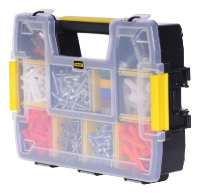 Stanley STST1-70720 Sortmaster Organizer Schwarz Transparent
