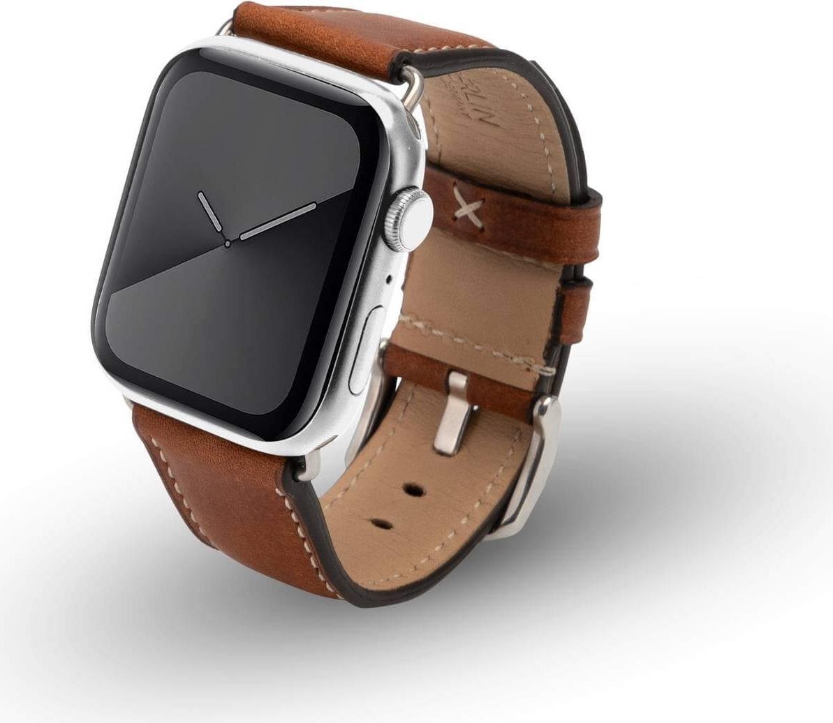 JT Berlin Watchband Charlie | Apple Watch Ultra/42/44/45mm | braun - Edelstahl | M | 10837 (10837)