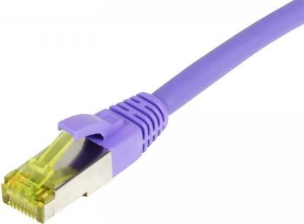 Patchkabel RJ45, CAT6A 500Mhz,25m, lila, S-STP(S/FTP), TPE/LSZH(Ultraflex), AWG26, mitCat.7 Rohkabel, Synergy 21 (S217772)