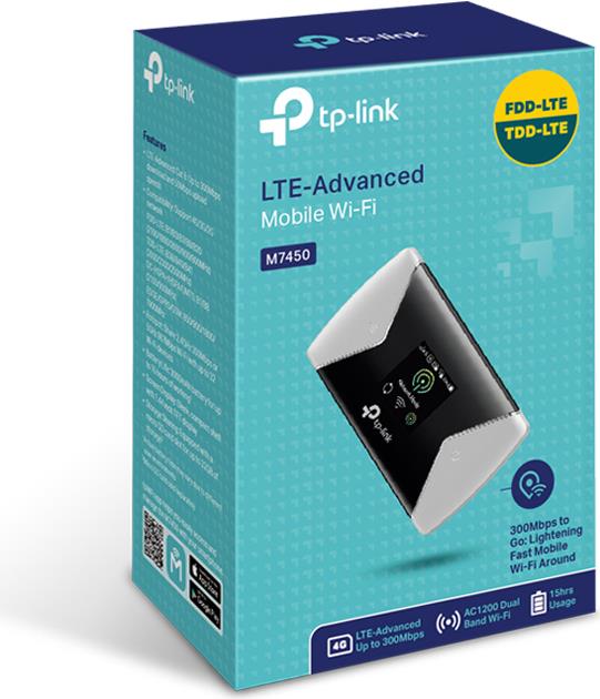 TP-LINK Router / 400Mbps 4G LTE-Mobile / WLAN Ro (M7450)