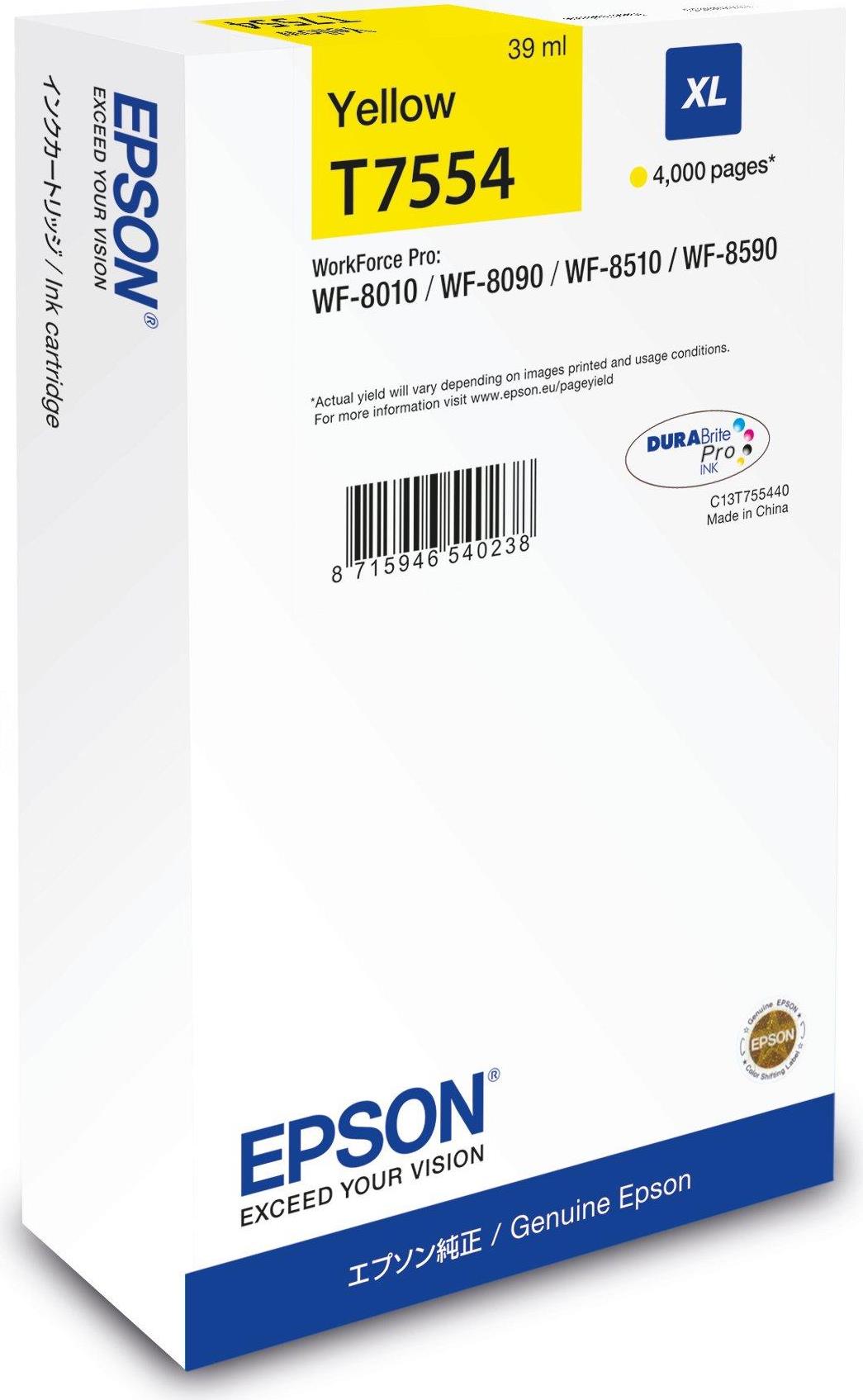 Epson T7554 39 ml Größe XL (C13T75544N)