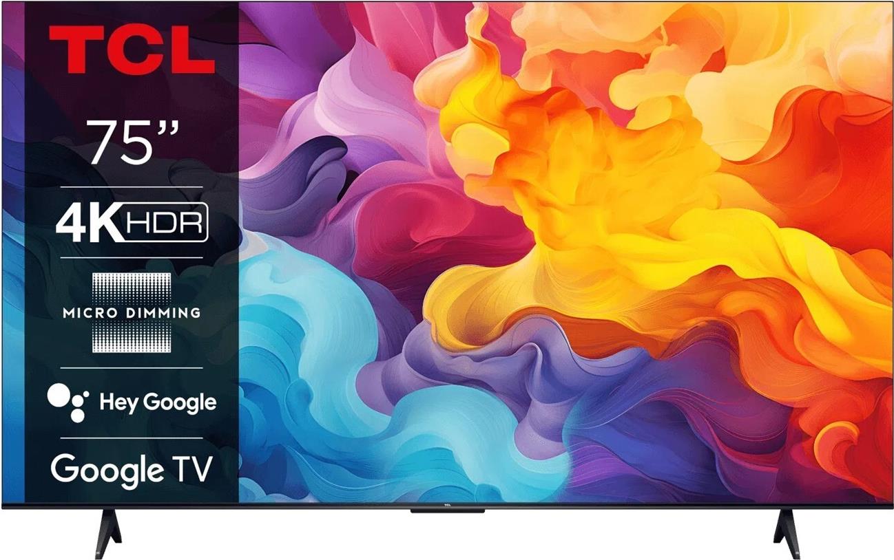 TCL 75V6B Fernseher 190,5 cm (75") 4K Ultra HD Smart-TV WLAN Schwarz [Energieklasse E] (75V6B)