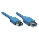 Verlängerung USB 3.0 Stecker A an Buchse A, blau, 1,8m, Good Connections® (2711-B02)