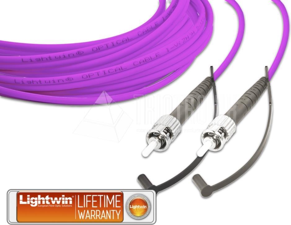 Lightwin High Quality Simplex LWL Patchkabel, MM OM4, ST - ST LWL Patchkabel (LSP-50 ST-ST 5.0 OM4)