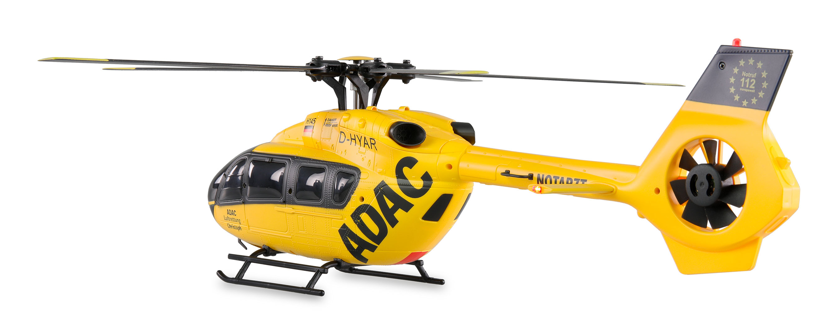 Amewi H145 Heli ADAC 6-Kanal RTF 6G 1200 mAh LiPo, Gelb