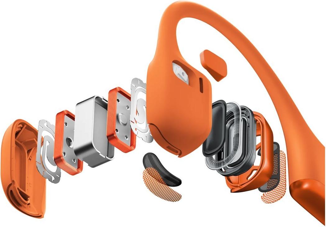 Shokz OpenRun Pro 2 Mini Bluetooth Ohrbügel-Kopfhörer mit Mikrofon Orange