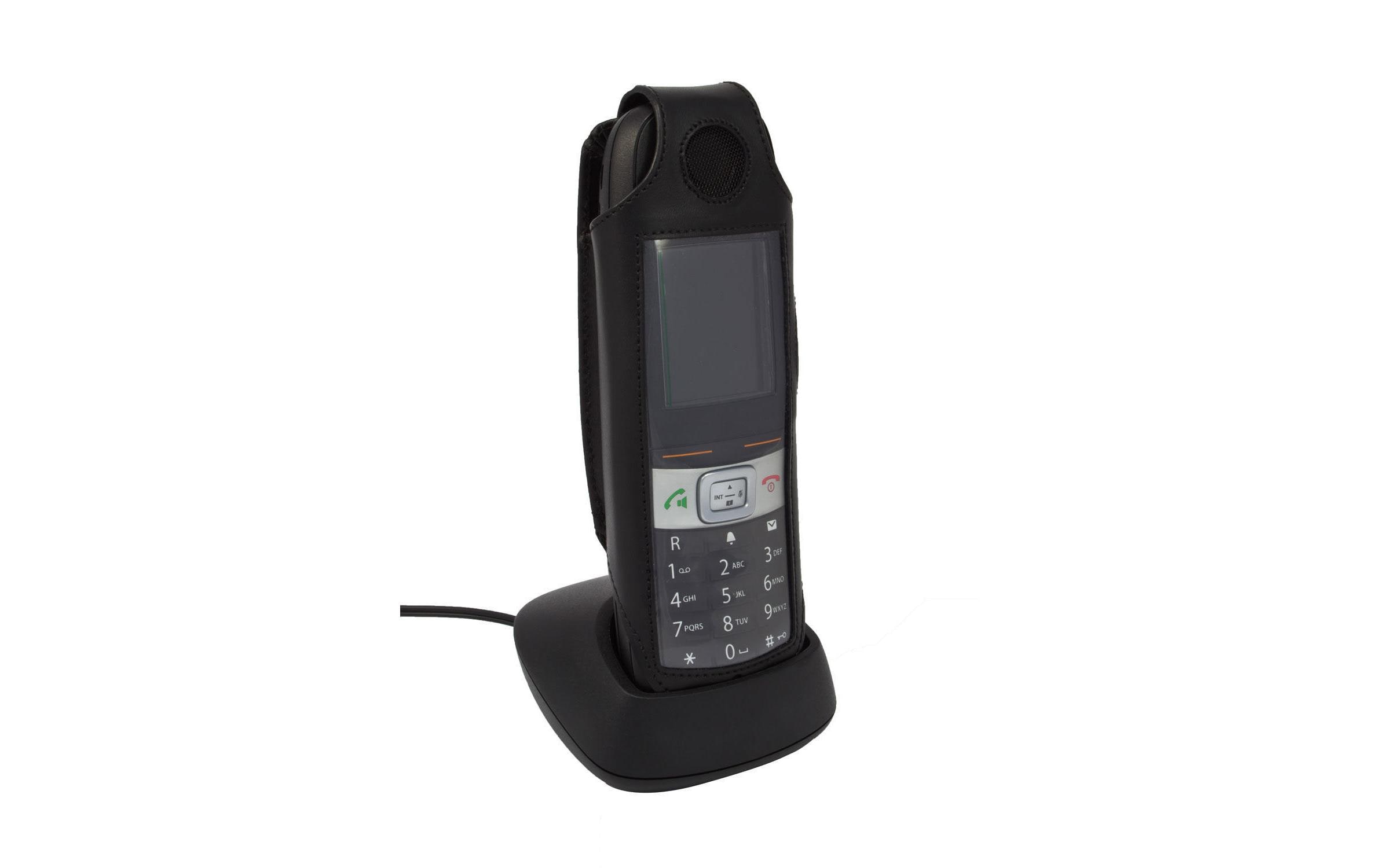 Soryt Ledertasche Gigaset E630 Dreh Schwarz