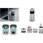 DURABLE Papierkorb Metall 17L rund mit Ascher SAFE 1 ST 333223