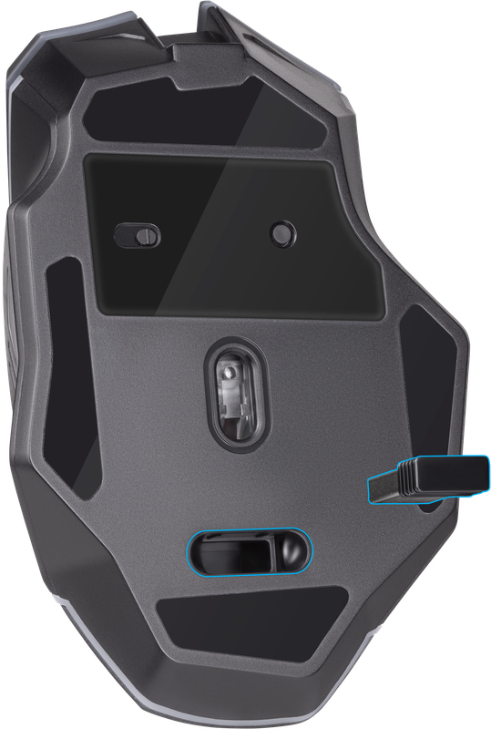 Defender URAN GM-503 Gaming-Maus kabellos 3200 DPI Rechtshänder Schwarz