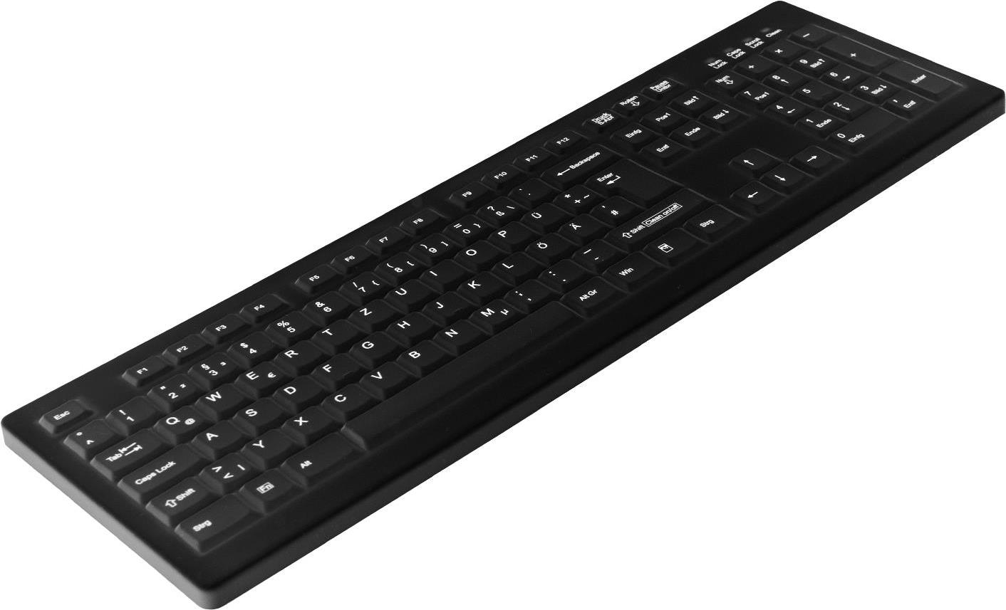 Active Key AK-C8100 Tastatur USB QWERTZ Deutsch Schwarz (AK-C8100F-UVS-B/GE)