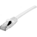 Patchkabel S/FTP, PiMF, Cat.6A (tiefgestellt), weiß, 5,0 m 10-Gigabit-fähiges Patchkabel mit RohkabelCat.7 Rohkabel und besonders schmalem Knickschutz (858645)