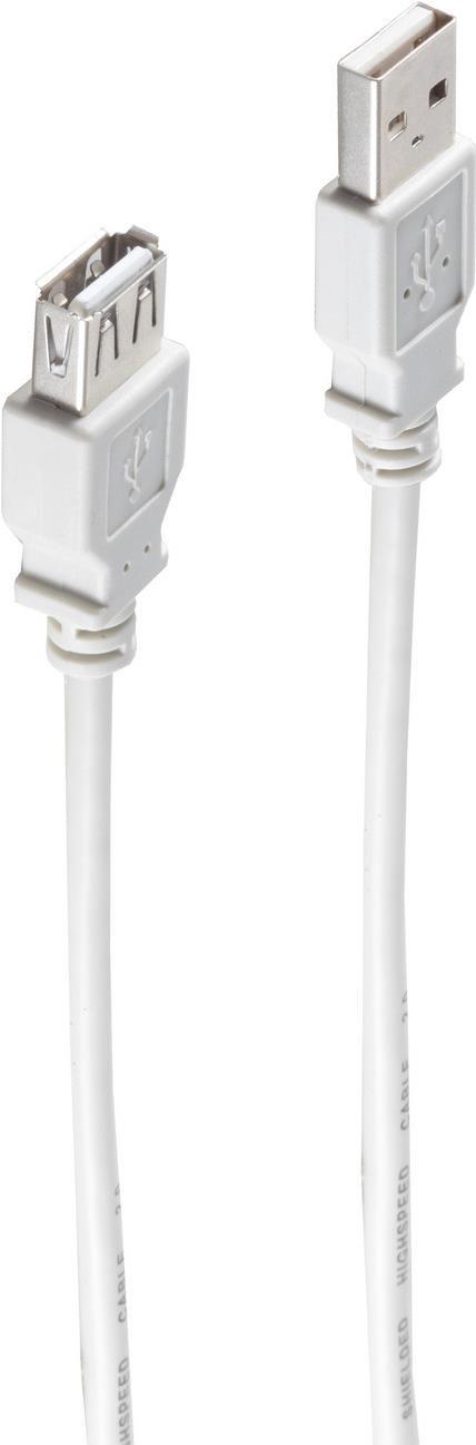 shiverpeaks BASIC-S USB 2.0 Kabel, A-Stecker - A-Kupplung 5,0 m (BS-77125)