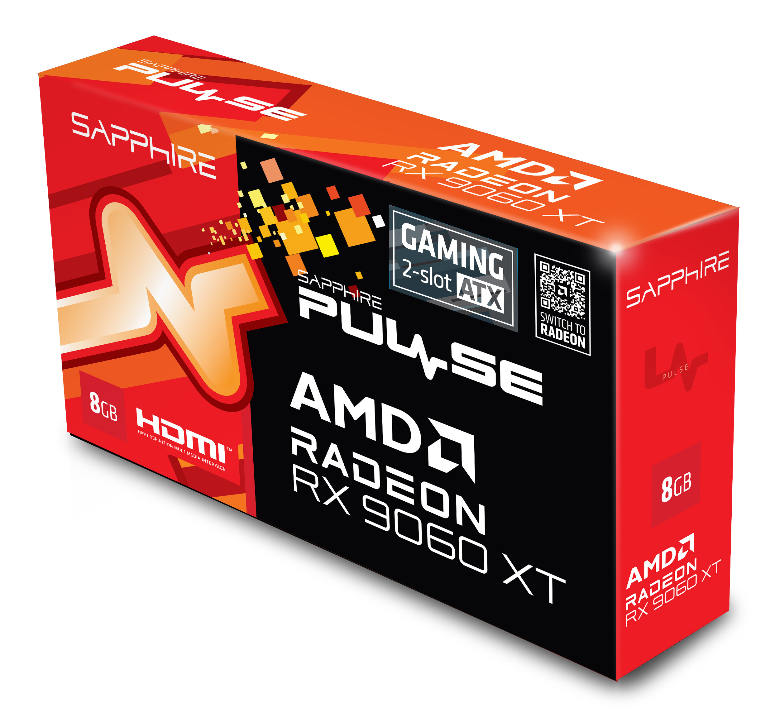 Sapphire Pulse Radeon RX 9060 XT Gaming 8 GB GDDR6 Grau