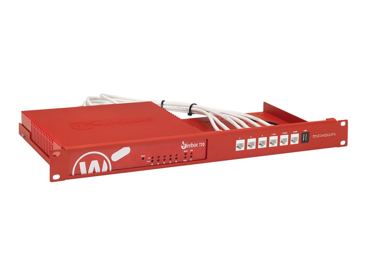 Rackmount.IT RM-WG-T6 Montageschelle 1U für WatchGuard Firebox T20-T40 WatchGuard Red