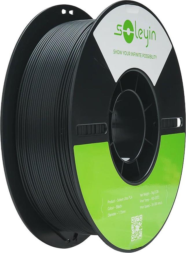 SOLEYIN ULTRA PLA 1,75mm BLACK (2) 1kg CREALITY 3D FILAMENT (3301010560)