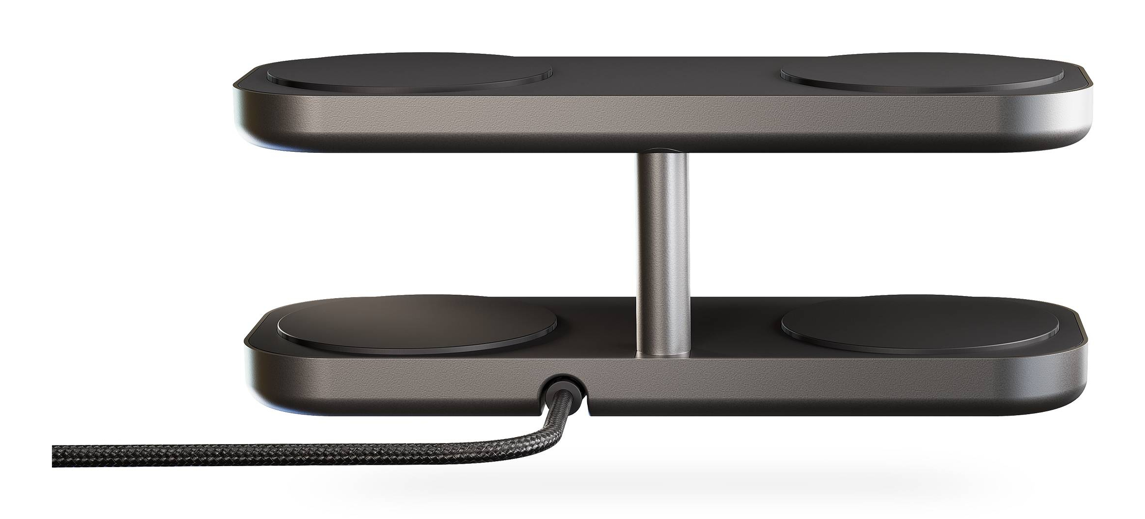 ZENS Aluminium Series Quattro Charger Pro 4 4x 15W Qi2 Schwarz
