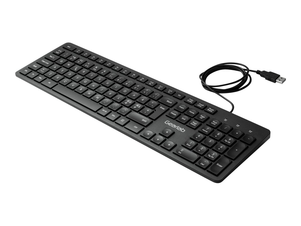 GearLab eSTUFF G220 USB-Tastatur QWERTY Nordisch Schwarz
