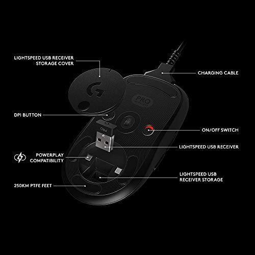 Logitech Gaming Mouse G Pro Maus rechts- und linkshändig 910-005273